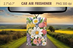 Wildfowers Air Freshener Car | Car air freshin sublimation Product Image 1