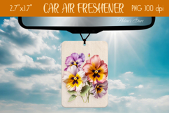 3d Floral Air Freshener Car| Car air freshin sublimating png Product Image 1