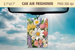 Wildfowers Air Freshener Car | Car air freshin sublimation Product Image 2