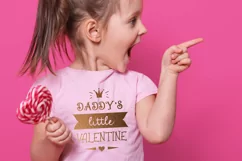 Kids valentine SVG, baby girl valentine svg cut file. Product Image 2