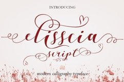 Web Font Elisscia Script Product Image 7
