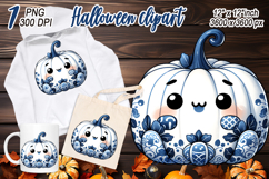 Cute Halloween pumpkin clipart |Coquette bows shirt designs Product Image 1