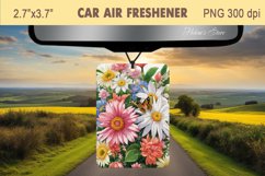Wildfowers Air Freshener Car | Car air freshin sublimation Product Image 2