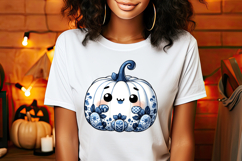 Cute Halloween pumpkin clipart |Coquette bows shirt designs Product Image 2