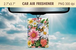 Wildfowers Air Freshener Car | Car air freshin sublimation Product Image 1