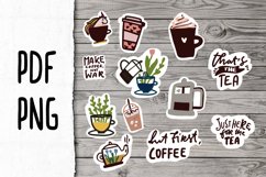Stickers for planners | Coffee and tea sticker bundle Product Image 2