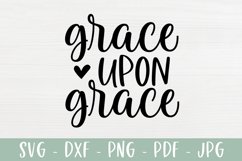 Grace Upon Grace SVG | Christian SVG Product Image 2