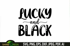 Lucky and Black SVG for Black Woman, Afro Women Product Image 2