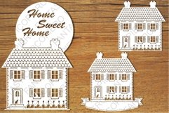 Home Sweet Home 2 SVG files for Silhouette and Cricut. Product Image 1