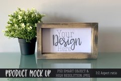 Horizontal spring sign MOCKUP | PSD & JPEG Product Image 1