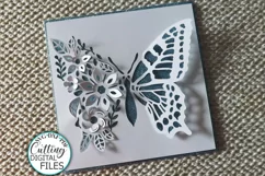Pop up floral butterfly Mothers Day Sister Love you svg card Product Image 5