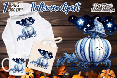 Cute Halloween pumpkin clipart |Coquette bows shirt designs Product Image 1