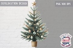 Christmas Tree Sublimation PNG Winter PNG Classic Farm Product Image 1