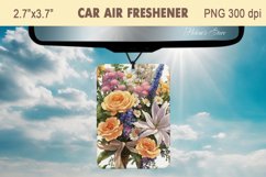 Wildfowers Air Freshener Car | Car air freshin sublimation Product Image 2