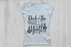 Deck The Halls Y'all Svg, Christmas Svg, Holiday Svg. Product Image 2