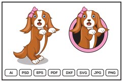 Cute dog cartoon character design Product Image 1