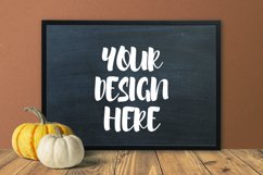Pumpkin Blackboard Theme 50x70 Frame Mockup Product Image 1