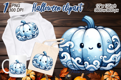 Cute Halloween pumpkin clipart |Coquette bows shirt designs Product Image 2