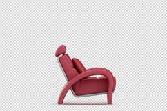 Isometric Arm Chair 3D isolated render Product Image 1