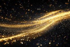 Gold Glitter Wave Background Wallpaper Product Image 1