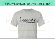 Happiness Is Homemade Farmhouse SVG Design Product Image 3
