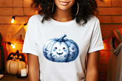 Cute Halloween pumpkin clipart |Coquette bows shirt designs Product Image 2