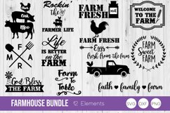 Farmhouse Bundle, Farm SVG, DXF, PNG Bundle Cut File Product Image 1