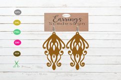 Earrings SVG,earrings template earrings cut file, earrings Product Image 1