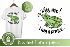 Frog - Kiss me! I am a prince, SVG cutting file Product Image 1