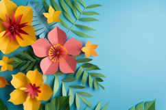 Paper Flower Background Wallpaper Product Image 1