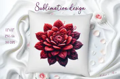 Cute yarn crochet floral Clipart |Amazing knitted flower png Product Image 2