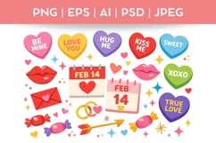 Valentine's Day Bundle|Vector &amp; PNG Product Image 1