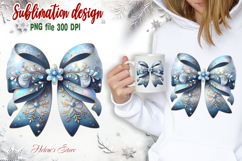Christmas coquette bows designs BUNDLE | Iridescent bow png Product Image 7