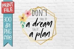 Motivational Quote Sublimation Design Product Image 1