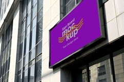 Sign Board Mockup on Building Wall Product Image 1