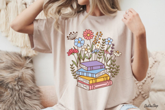 Book With Flower Png, Floral Book Png, Reading Png, Bookish Product Image 7