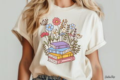 Book With Flower Png, Floral Book Png, Reading Png, Bookish Product Image 6