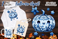 Cute Halloween pumpkin clipart |Coquette bows shirt designs Product Image 2