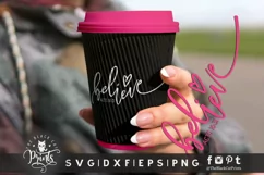 Believe SVG | Christian SVG | Bible Verse SVG Cut File Product Image 1