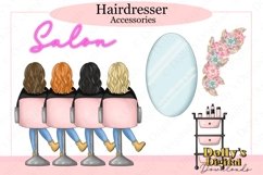 Hairdresser Hairstylist Character Bundle Clipart PNG Product Image 2