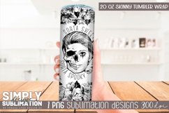 Sorta Sweet Sorta Spooky Tumbler Wrap | 20 oz Skinny Tumbler Product Image 2