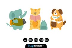 Pack of Cute Animals Ready to Study Product Image 1