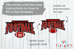 Football SVG | Football Template 0036 | Shirt Design Product Image 2