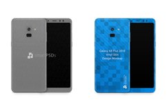 Samsung Galaxy A8 Plus 2018 Vinyl Skin Design Mockup Product Image 1