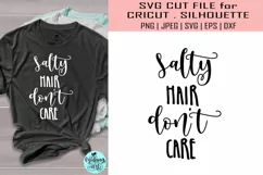 Salty hair don't care svg, summer svg Product Image 1