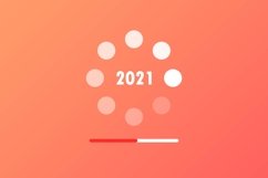 Happy New Year 2021 design. Vector illustration of 2021 year Product Image 1
