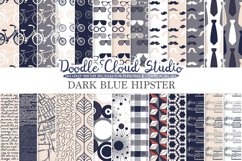 Navy Blue Cream Gray Hipster digital paper, Vintage Father's day tie mustaches bikes music glasses plaid patterns, Personal &amp; Commercial Use Product Image 1