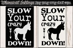 Slow Your Crazy SVG Product Image 1