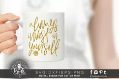 Always Invest In Yourself SVG | Motivational Cut File Product Image 3