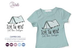 Ich bin Camper SVG | Zelt SVG Product Image 1